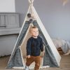 RONGFA | Rongfa Teepee Tent For Kids-Portable Children Play Tent Indoor Outdoor (White)