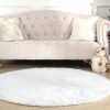 KIXINWA | Kixinwa White Hexagon Rug For Princess Castle Play Tent, 4.6X4 Ft Fluffy Area Carpet For Girls Room, Cute Nursery Rug For Baby Room Decor, Soft Non Slip Playroom Rug, Shaggy Plush Living Room Rug