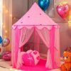 KirKjufell | Kirkjufell Princess Tent For Girls 3-5, Precious Sequins Pink Play Tents, Pop Up Kids Tent Indoor Tent For Kids, Toddler Tent For Girls Playhouse, Easy Assembly & Fold Up Pink Castle Play Tent Inside