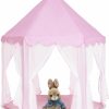 SLLCEN | Sllcen Castle Tent, 53 41 Inch Prince Castle Tent, Portable Hexagonal Castle Tent, Indoor And Outdoor Prince Castle Tent (Pink)