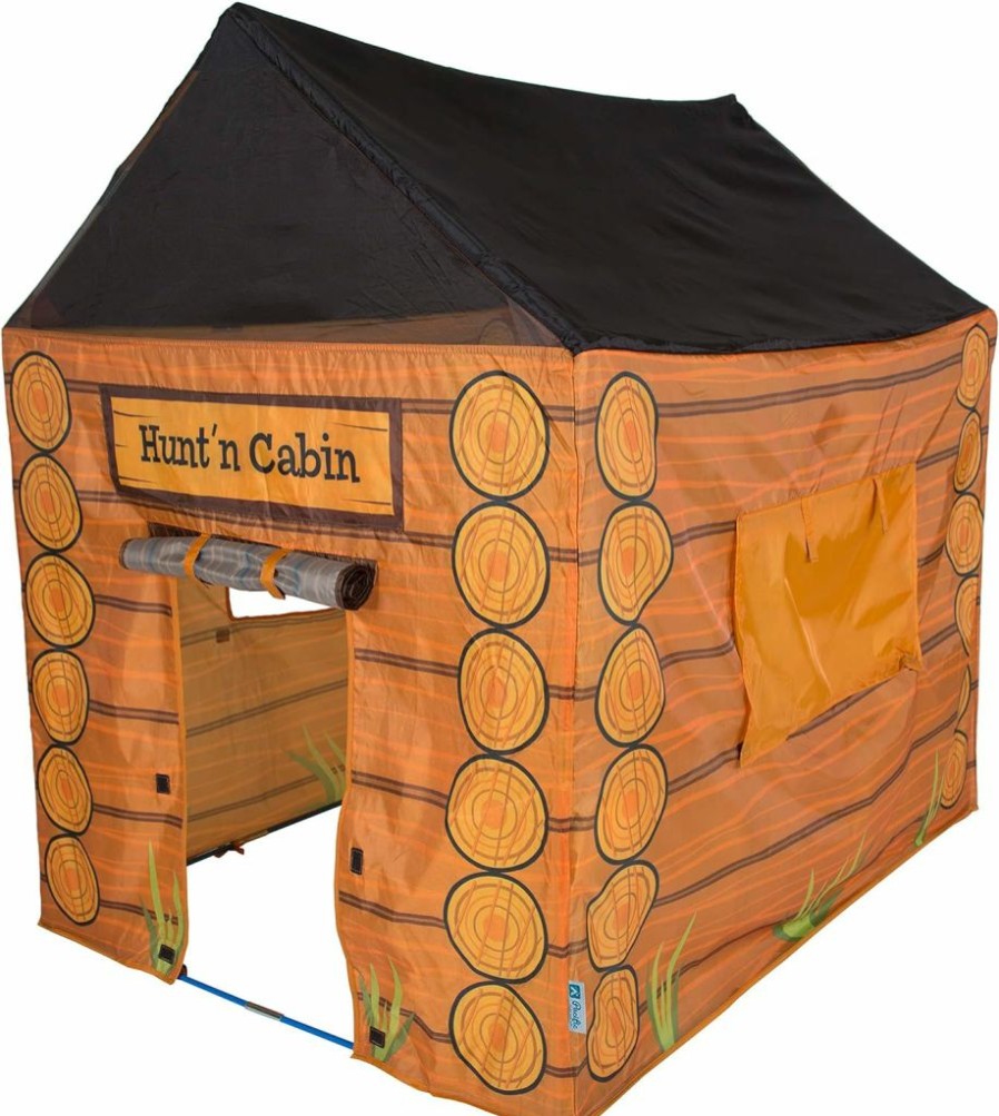 Pacific Play Tents | Pacific Play Tents 61804 Kids Hunt'N Cabin Tent Playhouse, 48" X 38" X 48", Brown