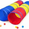 PigPigPen | Pigpigpen Pop Up Play Tunnel Tent For Toddlers Babies Or Dogs, Indoor & Outdoor Toys For Kids Backyard Playset. (Red,Yellow,Blue)