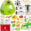 TIKJOYFUL | Tikjoyful 40 Pcs Kids Camping Set, Pop Up Play Tent With Kids Cookware Toy, Outdoor Explore Kit & First Aid Playset, Indoor Outdoor Kids Pretend Play Toys For 3 4 5 6 7 8 Year Old Boys And Girls