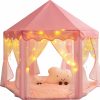 KIXINWA | Kixinwa Frozen Princess Tent For Girls, Kids Play Tent With Led Large Snowflake Lights, Castle Playhouse Tent For Children Toddlers Indoor Outdoor Games, 55 53 Inches