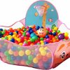 KingBee | Kingbee Ball Pit Pop Up Children Play Tent, Ocean Pool Baby Toddler Playpen With Basketball Hoop - Toys Gifts For Kids Girls Boys 3 4 5 6 Year Old - Balls Not Included (Pink)