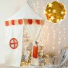 Annualring | Annualring Hanging Corner Play Tent,Kids Hanging Triangular Canopy Teepee With Flag Tassel Decor|Toddler Tent For Playtime, Napping Nook Play Room Decor For Girls & Boys