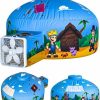 Skywin | Skywin Air Tent Playhouse For Kids Blox Style With Door - 77X50 Inches Inflatable Kids Tent Sets Up And Stores Away In Seconds (Fan Not Included) (Blox-Style With Door)