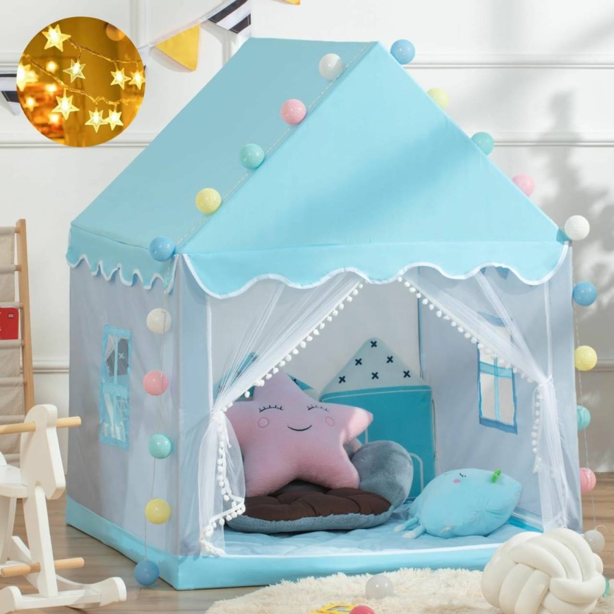 EVYING | Kids' Play Tents Children'S Tent Indoor Outdoor Princess Girls' Game House Small House Child Castle Separate Bed Divine Tool Toy House