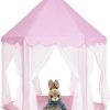 SLLCEN | Sllcen Castle Tent, 53 41 Inch Prince Castle Tent, Portable Hexagonal Castle Tent, Indoor And Outdoor Prince Castle Tent (Stripes Blue)