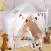 Horse | Kids Play Tent, 53Lx35.5Wx61H'' Large Boho Kids Tent With Star Lights And Banners Kids Playhouse Indoor & Outdoor,Great Gifts For Children.