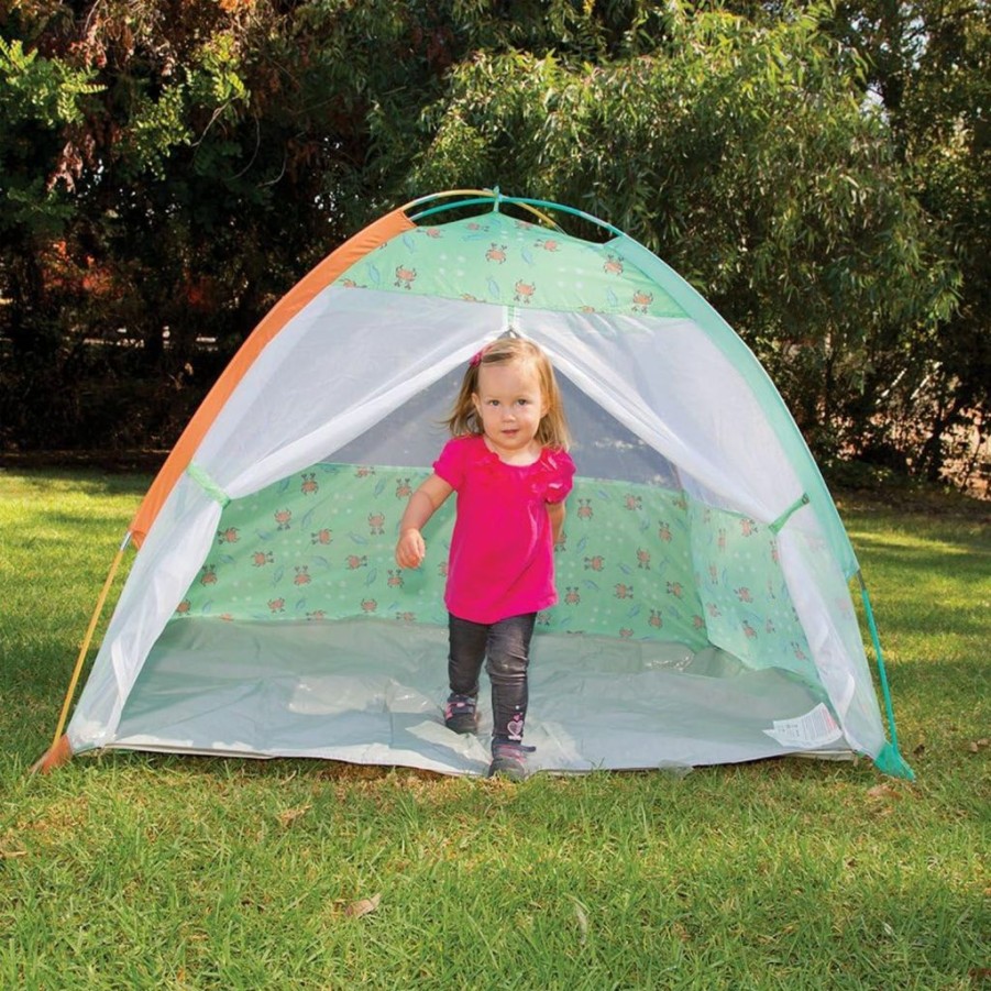 Pacific Play Tents | Pacific Play Tents 19001 Kids/Infants Under The Sea Cabana With Zippered Mesh Front, 60" X 35" X 40" Multi-Color