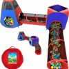 Playz | Playz 4Pc Pop Up Play Tent And Tunnel Bundle For Toddlers And Kids - Indoor & Outdoor Playhouse With Storage Bag, Red & Blue