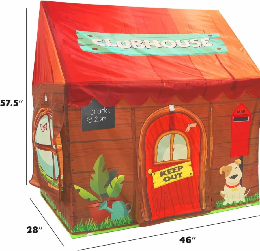 Hapinest | Hapinest Clubhouse Indoor Play Tent Playhouse For Kids Boys And Girls Toddler Pretend House Fort