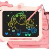 KOKODI | Kokodi Lcd Writing Tablet, Unicorn Toys For Girls 3 4 5 6 7 8 Years Old, Colorful Toddler Doodle Board Drawing Tablet, Educational And Learning Toys, Christmas Birthday Gift For Girls Boys, Pink