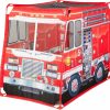 Melissa & Doug | Melissa & Doug Fire Truck Play Tent Role Play Firefighter Tent, Fire Truck Tent For Kids Ages 3+