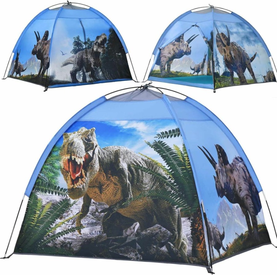 Ai-Uchoice | Ai-Uchoice Dinosaur Kids Play Tent, Boys Tent For Kids Indoor And Outdoor Fun Playhouse Tents With Realistic Dinosaur Theme For Children Age 3 4 5 6 7