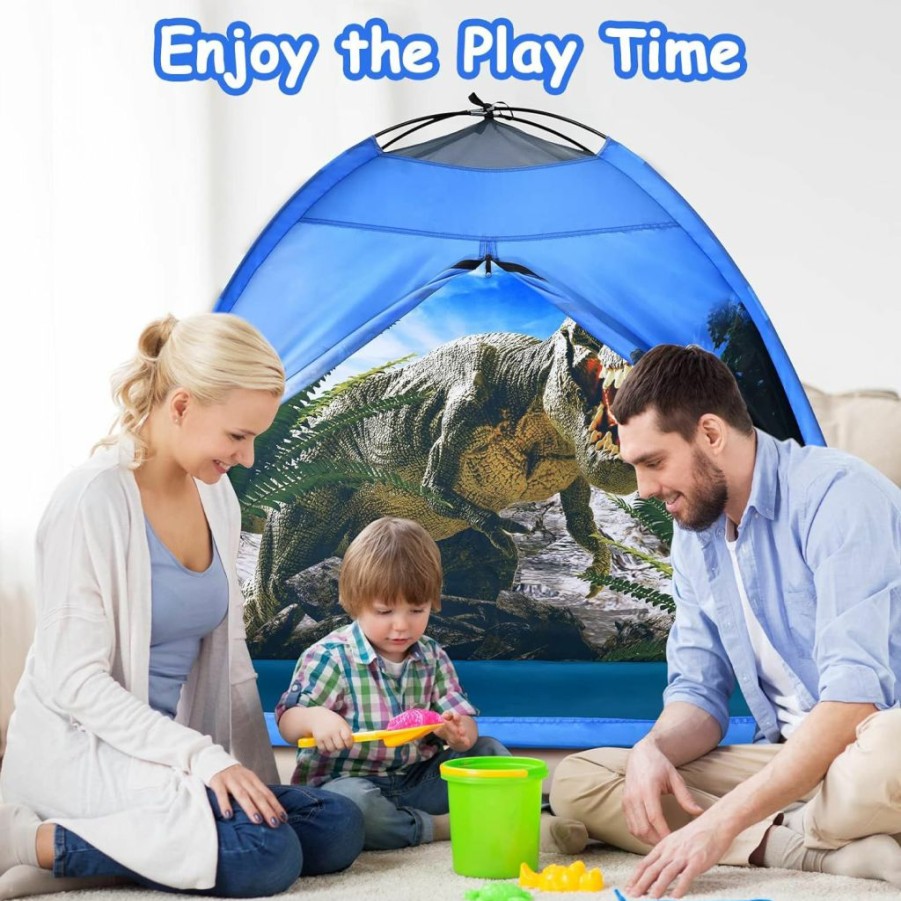 Ai-Uchoice | Ai-Uchoice Dinosaur Kids Play Tent, Boys Tent For Kids Indoor And Outdoor Fun Playhouse Tents With Realistic Dinosaur Theme For Children Age 3 4 5 6 7