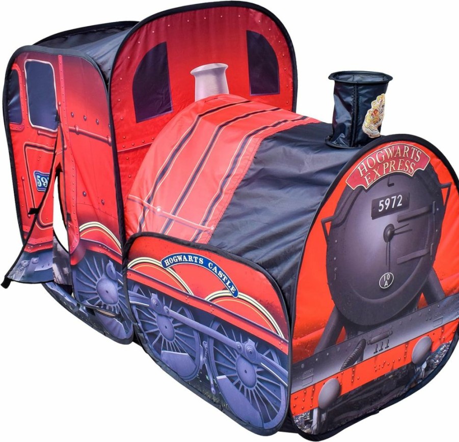 Sunny Days Entertainment | Harry Potter Hogwarts Express Pop Up Tent Easy To Setup Playhouse For Kids | Red Train Toy With Two Entrances Sunny Days Entertainment