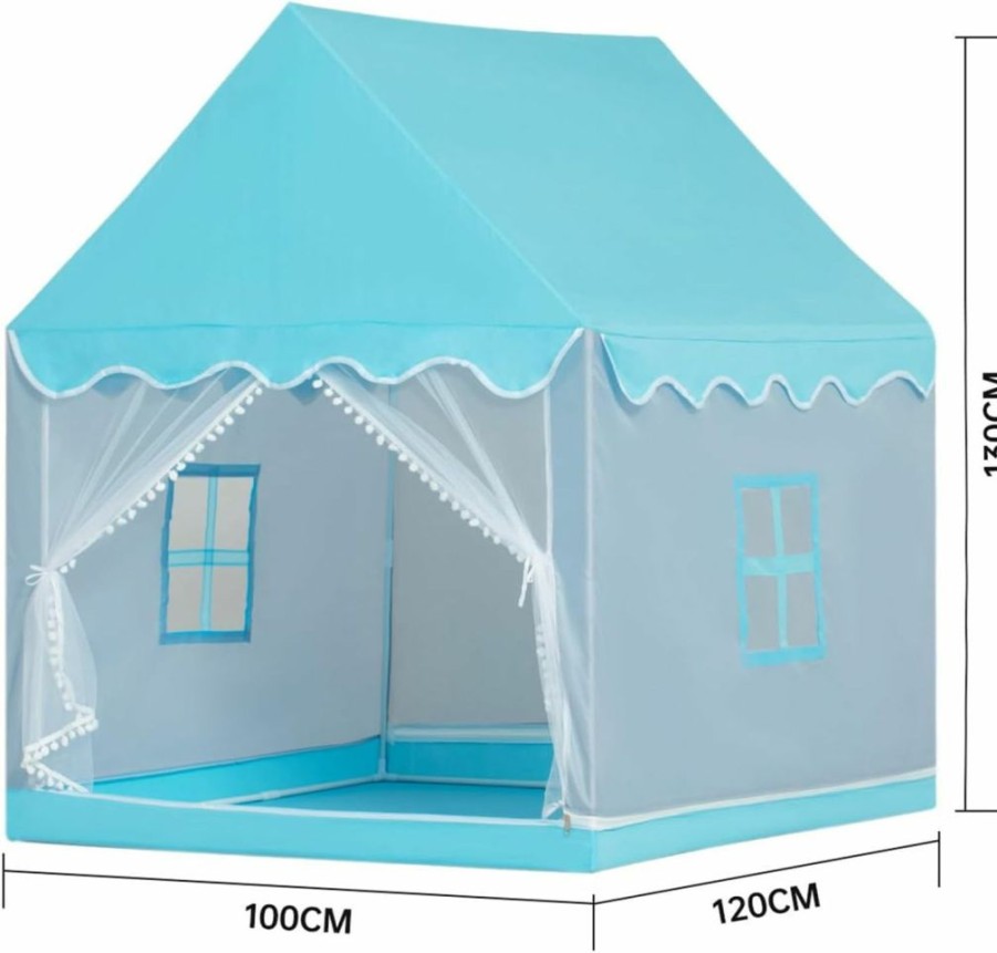 EVYING | Kids Play Tent Children'S Tent Indoor Princess Girl Castle Game House Household Small House Outdoor Toy House With A String Of Star Lights