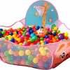 KingBee | Kingbee Ball Pit Pop Up Children Play Tent, Ocean Pool Baby Toddler Playpen With Basketball Hoop - Toys Gifts For Kids Girls Boys 3 4 5 6 Year Old - Balls Not Included (Blue)