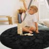 EVOIONOS | Evoionos Grey Hexagon Rug For Princess Tent , Fluffy Area Rug For Kids Room , 4.6X4 Ft Hexagon Rug For Girls Tent , Furry Soft Nursery Rug , Fuzzy Plush Carpet For Teen Girls Bedroom