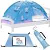 KB Mlotek | Pink Unicorn Tent For Girls Bed Tent Twin Size Mattress - Magical Dream Tent Counting Numbers With Spelling - Princess Pop Up Sleeping Tent - Top Bunk Bed Tent For Kids - Privacy Tent Twin Bed Canopy