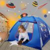 deAO | Deao Space Kids Play Tent For Girls & Boys, Gifts Playhouse For Kids Indoor Outdoor Games,Playing Pop Up Tents Birthday Toddlers Space Toys Gift For Kids 3 4 5 6 7 8 Years Old