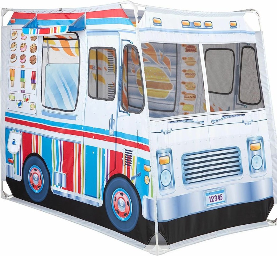 Melissa & Doug | Melissa & Doug Food Truck Play Tent - Role Play Toy Ice Cream Truck Tent For Kids Ages 3+ , 17.5 X 8.5 X 3.7