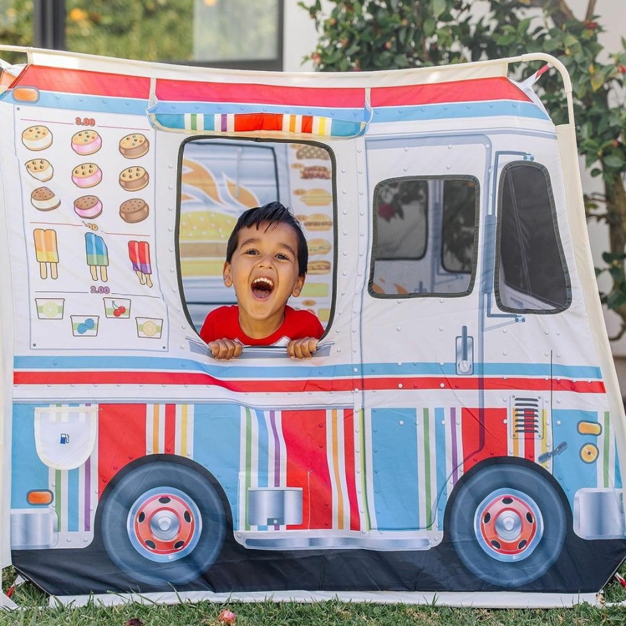 Melissa & Doug | Melissa & Doug Food Truck Play Tent - Role Play Toy Ice Cream Truck Tent For Kids Ages 3+ , 17.5 X 8.5 X 3.7