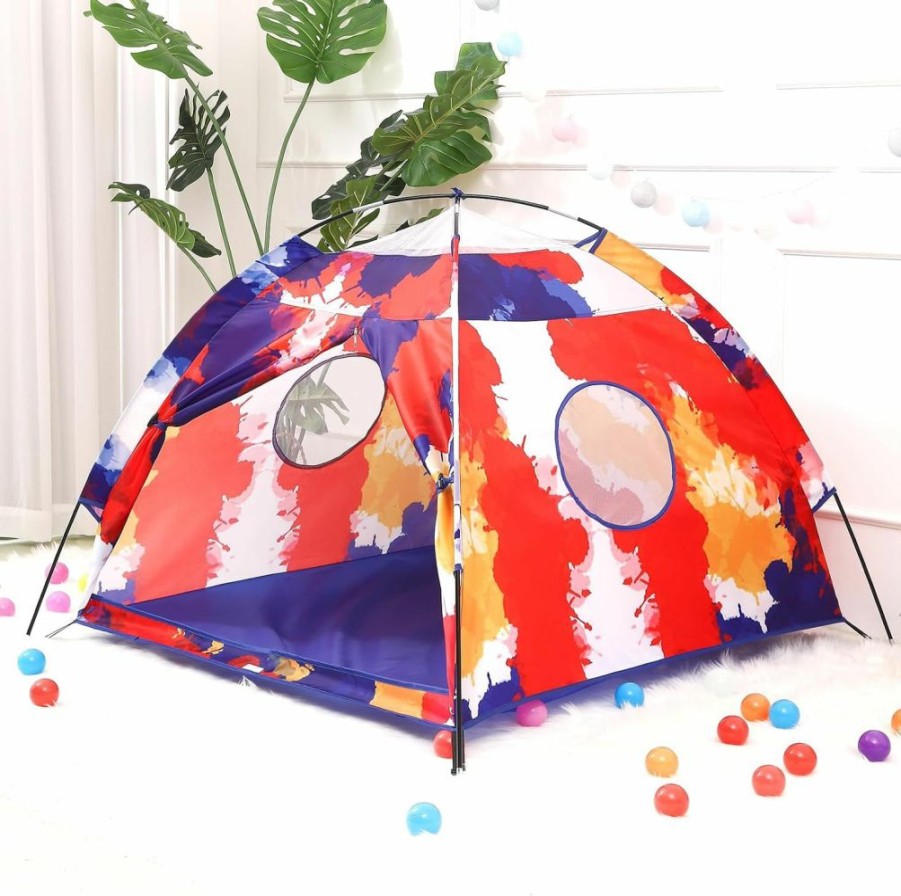 Lucky castle | Kids Play Tent Lucky Castle Playhouse For Boys And Girls Easy Fun Dome Tent Camping Playground Pop Up Tent For Kids Indoor And Outdoor Imaginative Play Perfect Kid'S Gift (Cute Sloth)