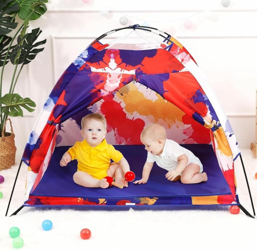 Lucky castle | Kids Play Tent Lucky Castle Playhouse For Boys And Girls Easy Fun Dome Tent Camping Playground Pop Up Tent For Kids Indoor And Outdoor Imaginative Play Perfect Kid'S Gift (Cute Sloth)