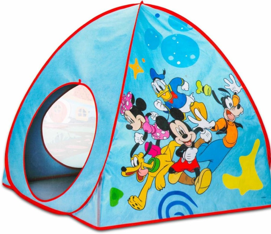 MicClearance Mouse | Mickey Mouse Pop Up Tent For Kids - Bundle With Mickey Play Tent For Boys And Girls Plus Stickers, More | Mickey Tent For Kids, Toddlers