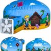 Skywin | Skywin Air Tent Playhouse For Kids - 77X50 Inches Inflatable Kids Tent Sets Up And Stores Away In Seconds (Fan Not Included) (Blox-Style)