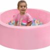 HARBOLLE | Harbolle Round Kiddie Ball Pit Handmade Soft Velvet Memory Foam Ball Pit Ideal Gifts For Baby Children Toddler Infant Outdoor Indoor 35.5 X 11.8 Not Included Balls