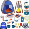 Meland | Meland Kids Camping Set With Tent - Toddler Toys For Boys With Campfire, Camping Toys For Kids Indoor Outdoor Pretend Play, Gift Idea For Boys Age 3,4,5,6 Year Old Birthday Christmas (Green)