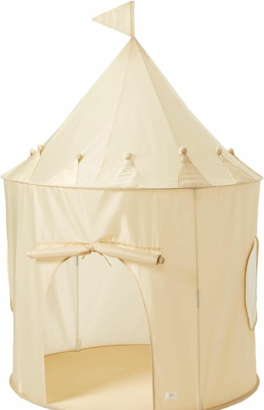 3 Sprouts | 3 Sprouts Kids Play Tent Playhouse Castle With Recycled Fabric For Indoor And Outdoor Games In Beige