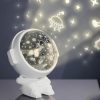 TriProC | Astronaut Buddy Galaxy Star Projector Spaceman Room Ceiling Aesthetic Decor Starry Night Light Lamp Gifts With Bedroom Lullaby Music Function For Kids,Boys,Girls,Solar System Space Lovers (White)