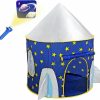 Yoobe | Yoobe Rocket Ship Play Tent - With Bouns Space Torch Projector Indoor/Outdoor Children Playhouse