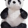 DILLY DUDU | Dilly Dudu Panda Bear Plush, Stuffed Animal, Plush Toy, Gifts For Kids, 15.5Inches(White/Black)