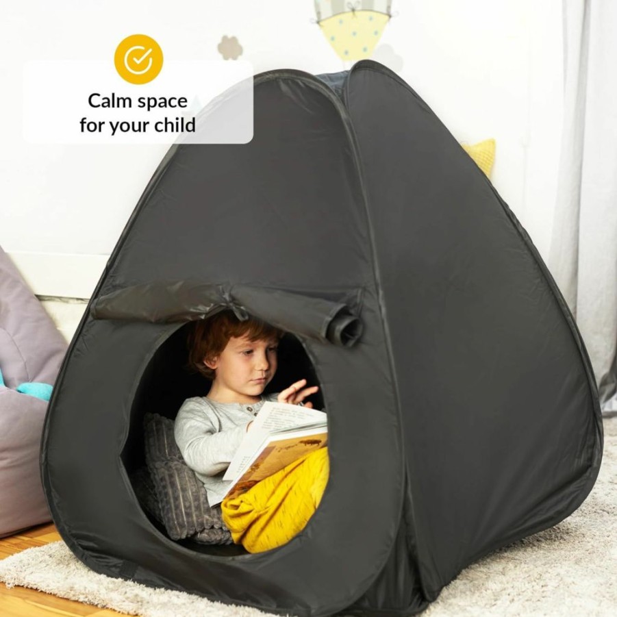 ODOXIA | Sensory Tent | Calm Corner For Children To Play And Relax | Sensory Toys For Autistic Children| Helps With Autism, Spd, Anxiety & Improve Focus | Black Out Sensory Tents For Autistic Children | Small