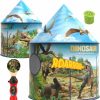 Atelier Lisa Qualite | Dinosaur Tent For Kid With Extraordinary Dinosaur Projector & Dinosaur Sound Effect/Kids Tent Playhouse & Toy Camping Tent For Boy & For Girl To Play Indoor In Room & Outdoor