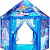 GDBAQAN | Christmas Kids Gifts For Girls,Princess Tent Toys-For-Girls,Large Mermaid Playhouse Kids-Toys For 2 3 4 5 6 7 8 9 10 Year Old Girls,Toddler Girl Toys Castle Play Tent For Kids Indoor Outdoor Games